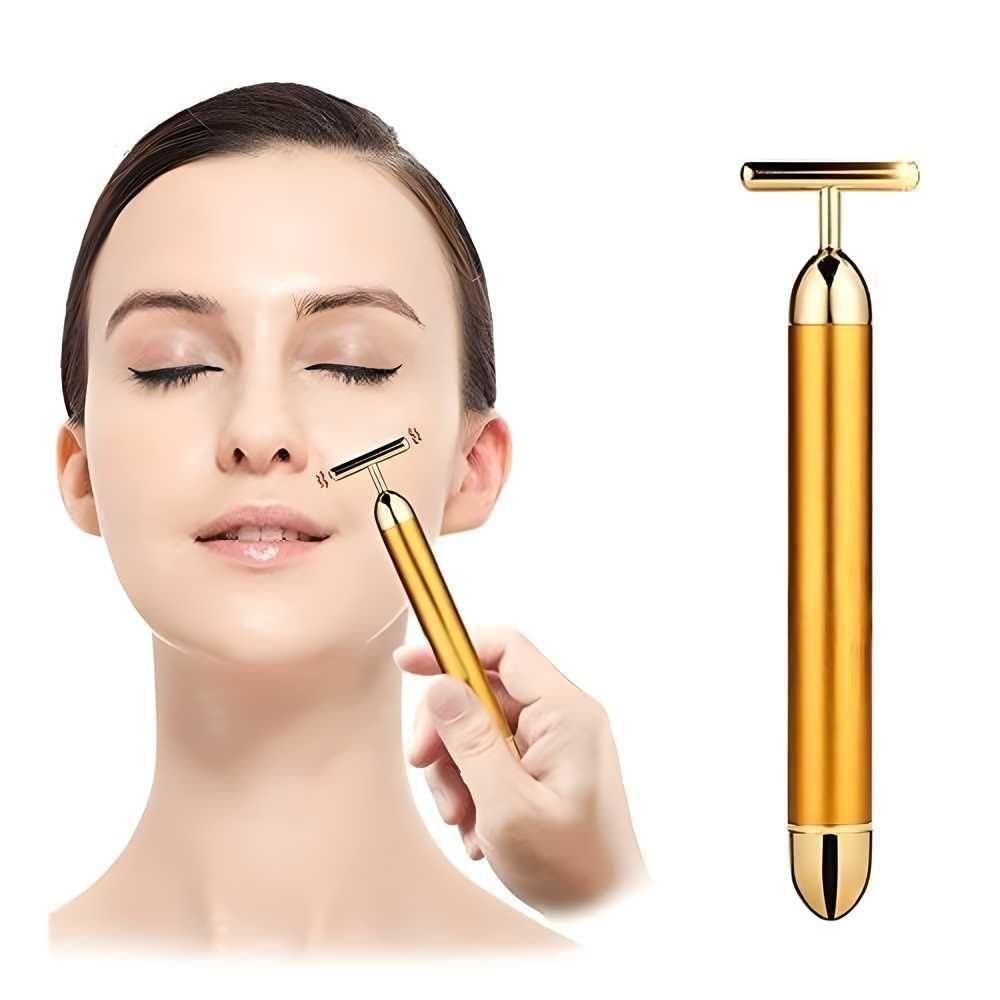 BlendGo 24K Gold Energy Beauty Bar Electric Facial Massage Roller