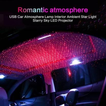 BlendGo Star Fancy Light Star Decoration Laser Light Flexible USB Night Lamp Multiple Lighting Effects Atmosphere Lamp Car Fancy Lights (Black)