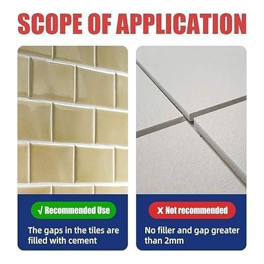 BlendGo Tile Repair Pen (Pack of 3) Grout Pen for Bathroom, Kitchen, Floor & Wall Tiles